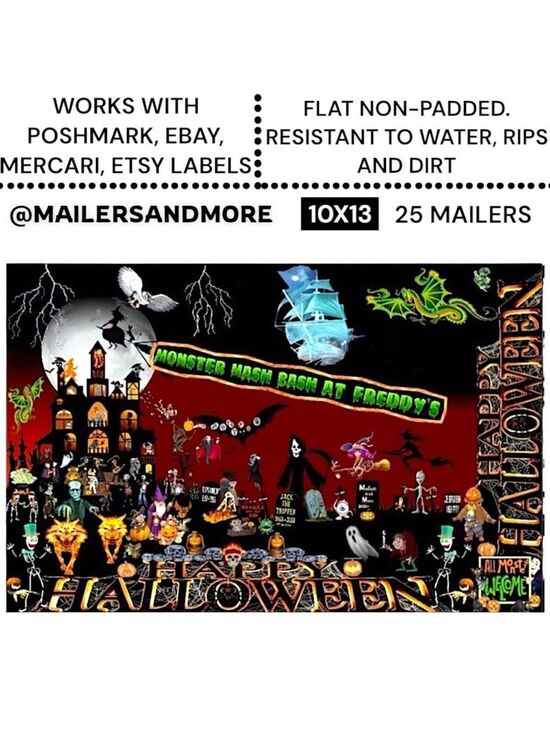 Mailers And More Other - 25 10x13 Poly Mailers Halloween Shipping Envelopes PRICE IS FIRM Monster Fall